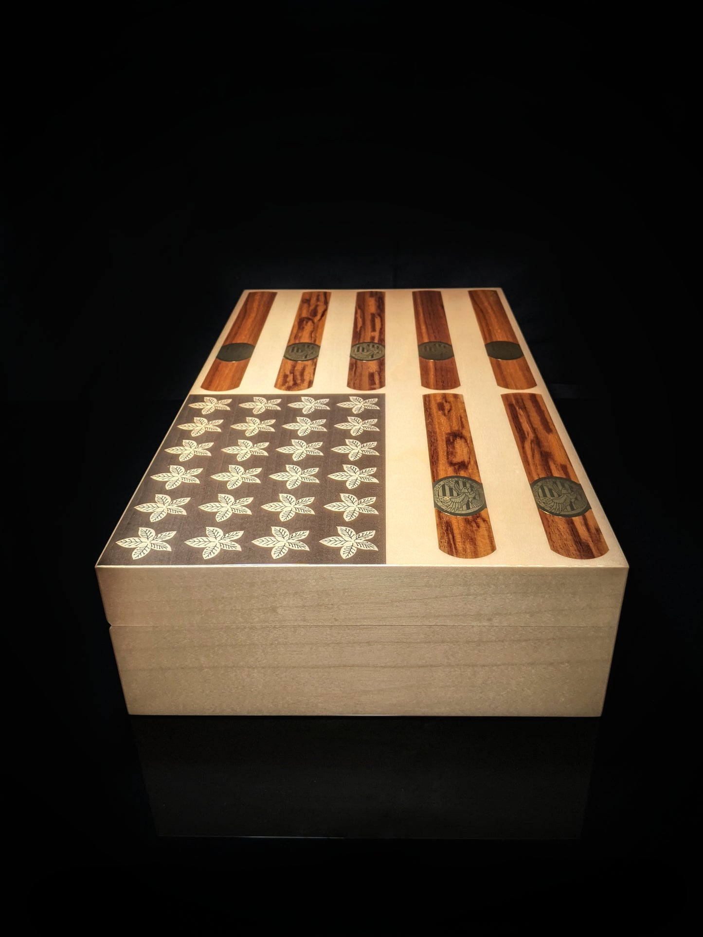 Elie Bleu Stars and Stripes humidor.