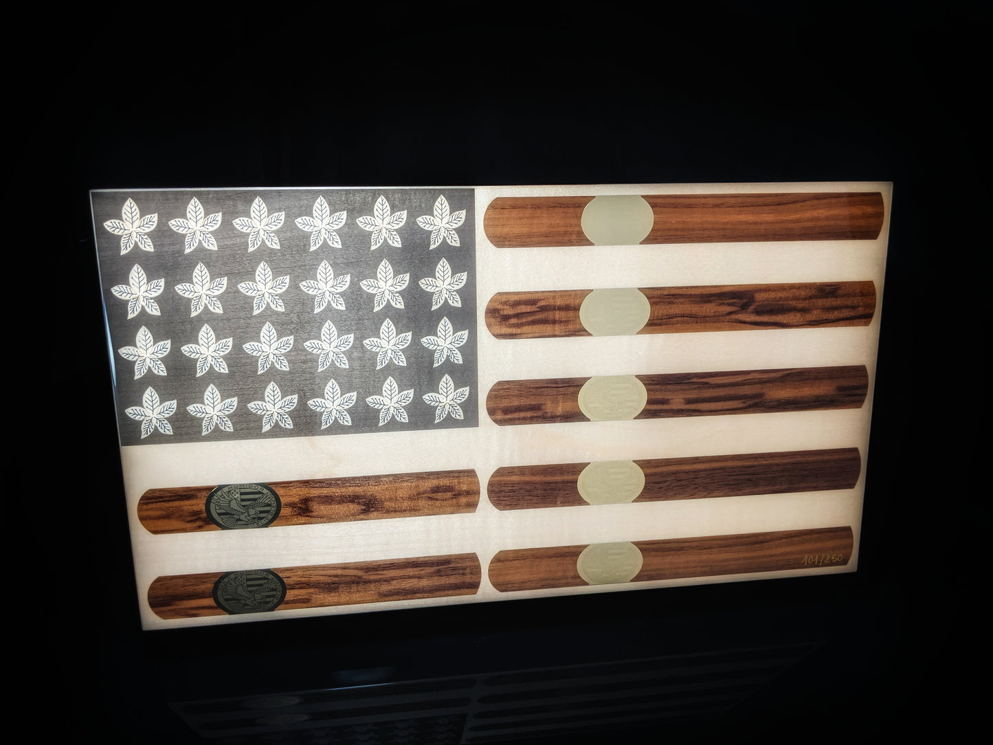 Elie Bleu Stars and Stripes humidor.