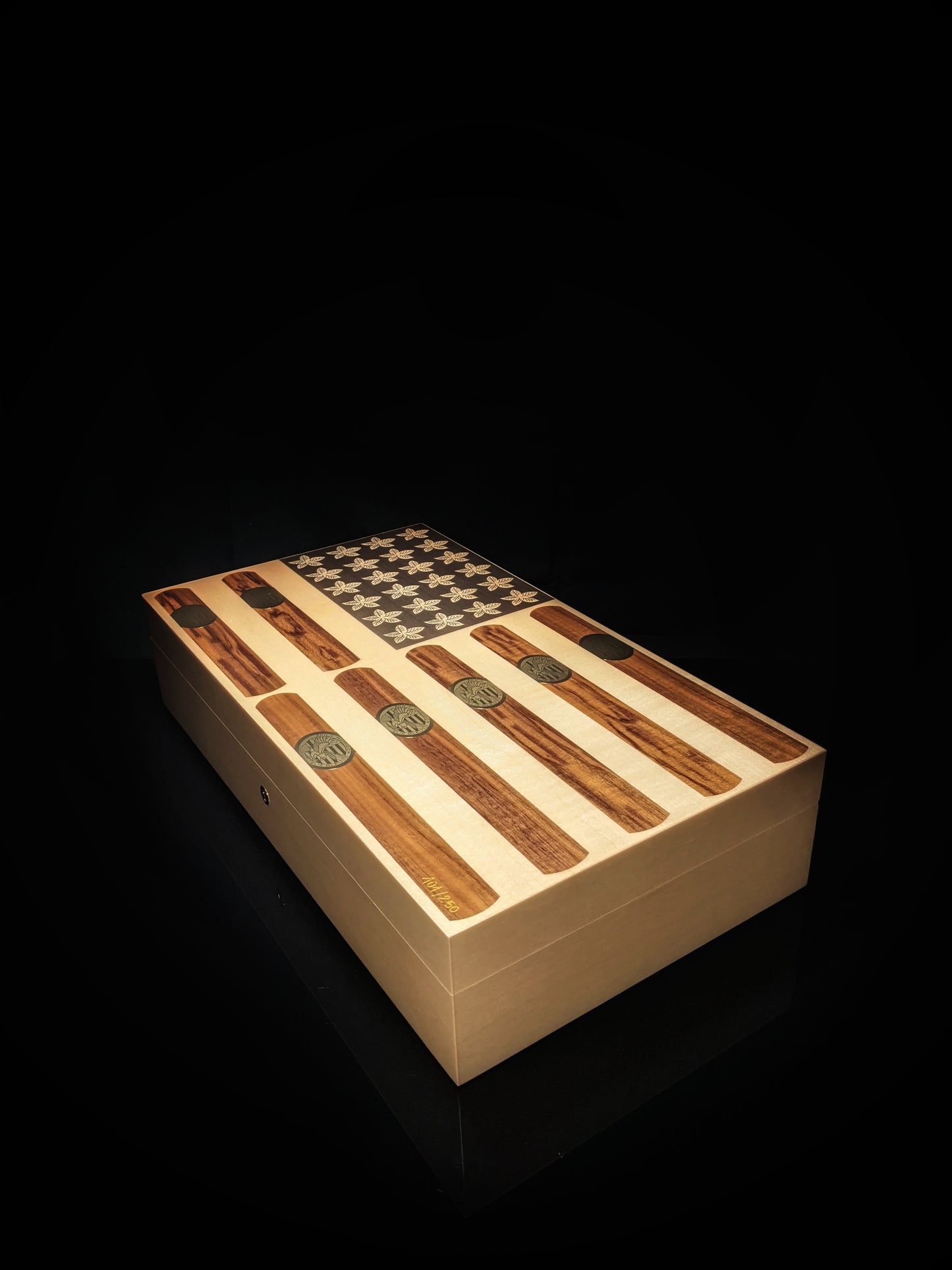 Elie Bleu Stars and Stripes humidor.