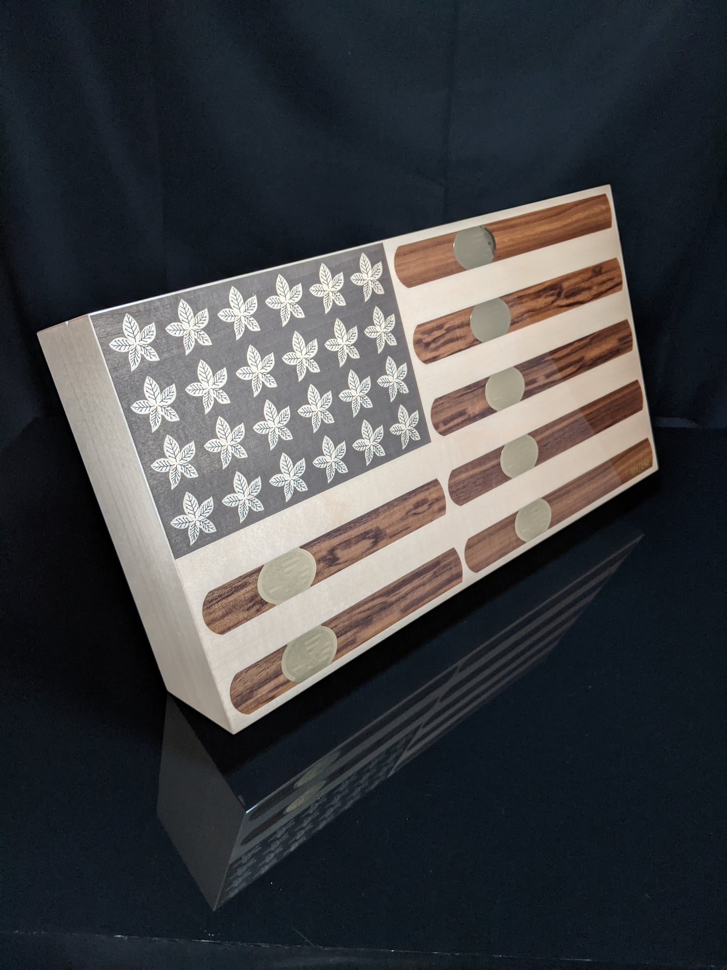 Elie Bleu Stars and Stripes humidor.