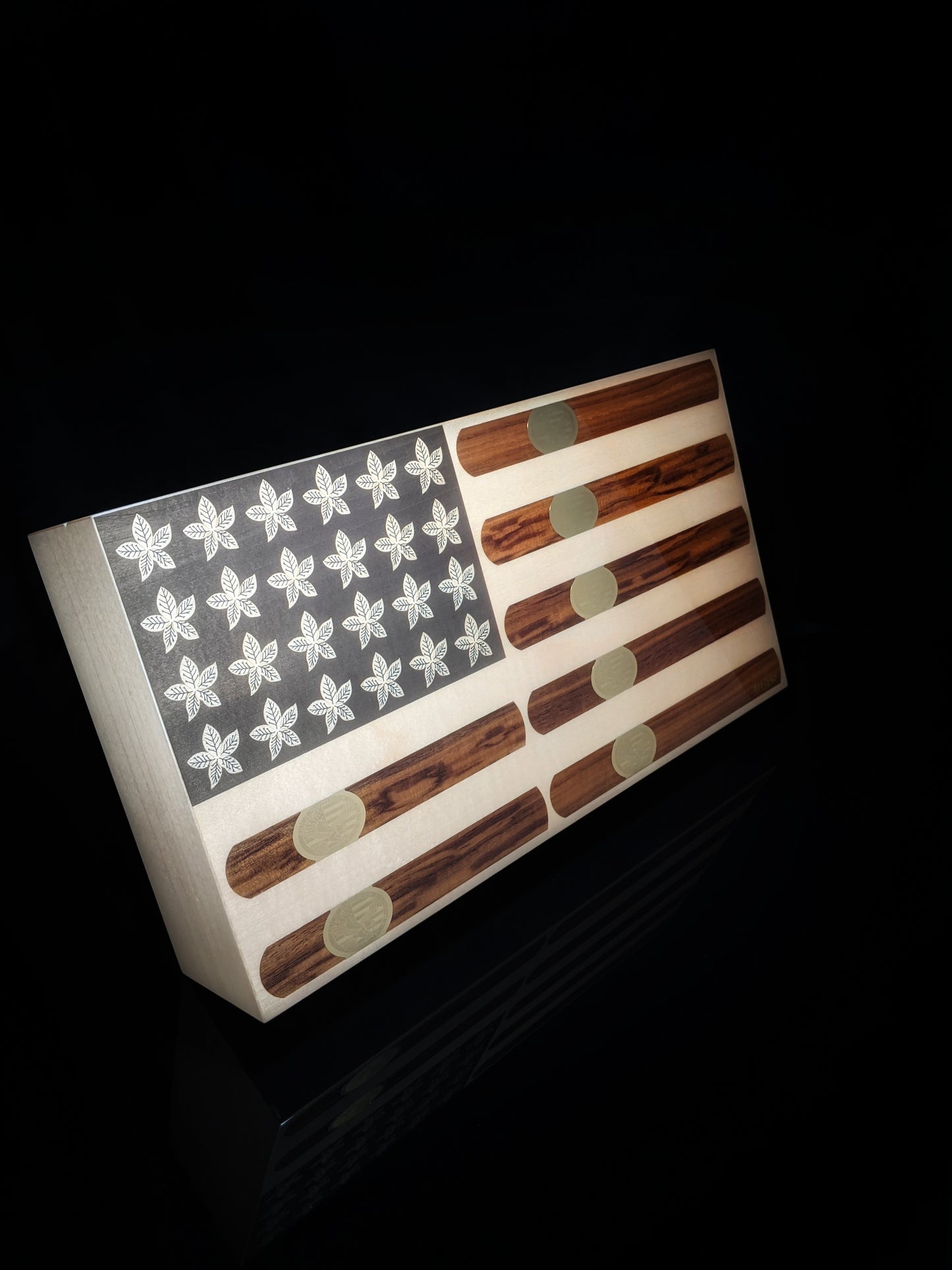 Elie Bleu Stars and Stripes humidor.