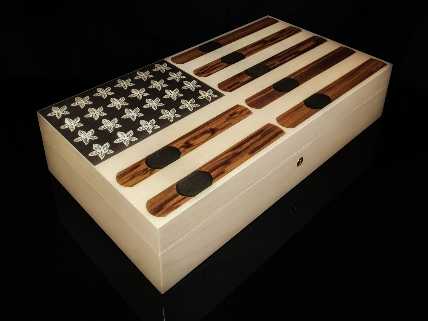 Elie Bleu Stars and Stripes humidor.