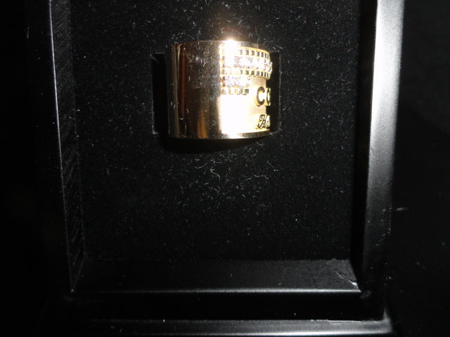Cohiba Gold Ring with Diamonds Size 11 1/2