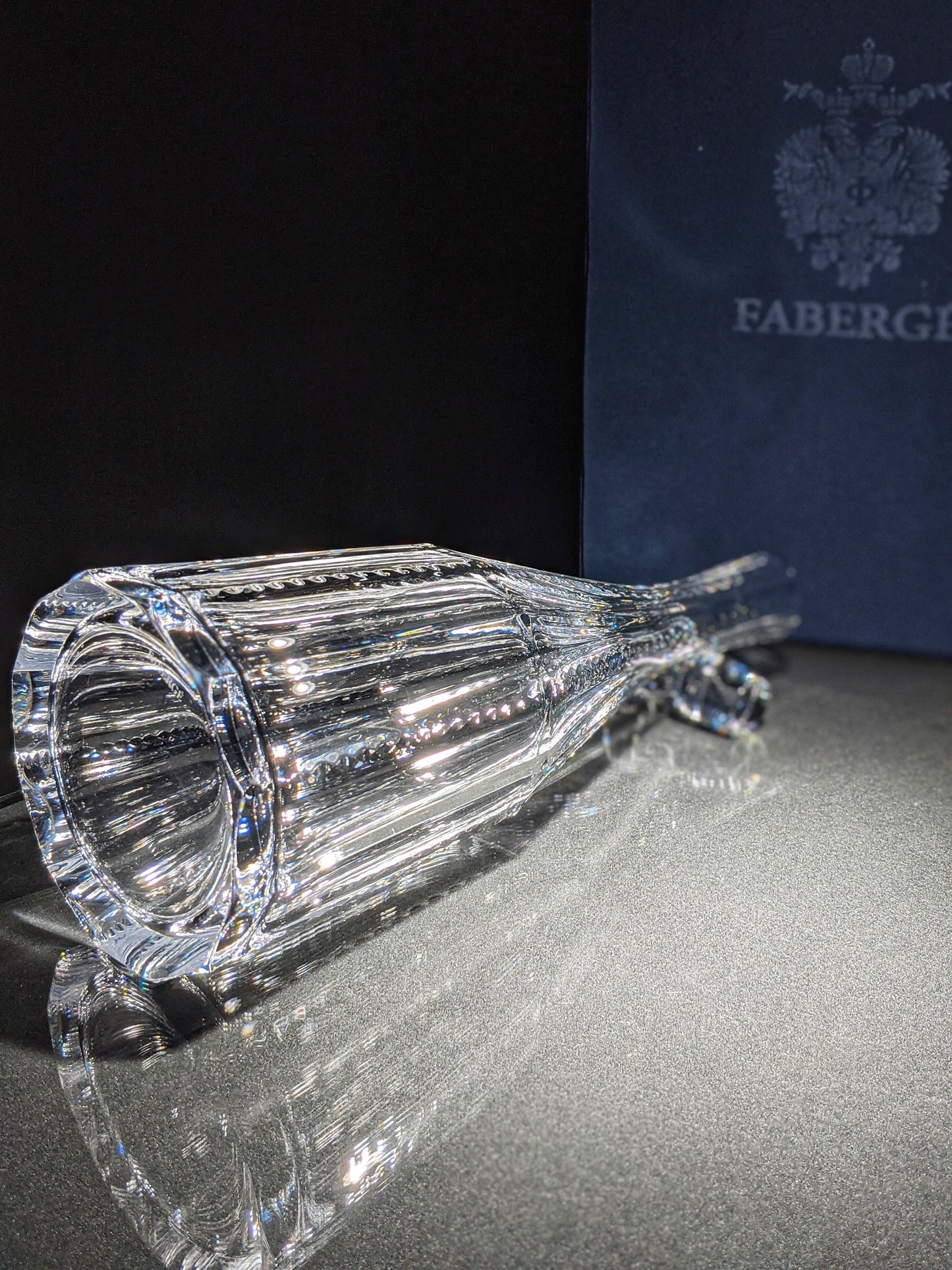 Faberge Crystal Decanter NIB