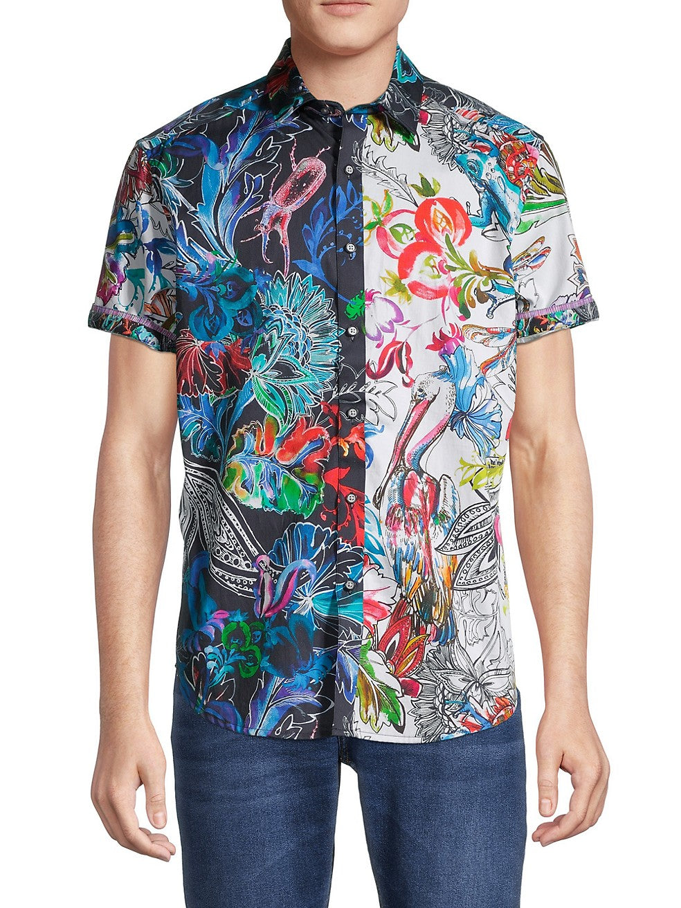 Robert Graham Engima Classic Fit Short Sleeve Shirt Large