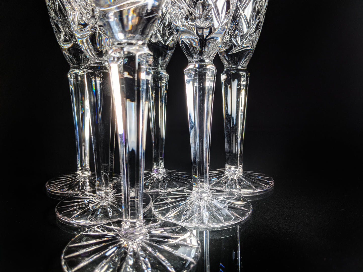Faberge Clear Crystal Flutes