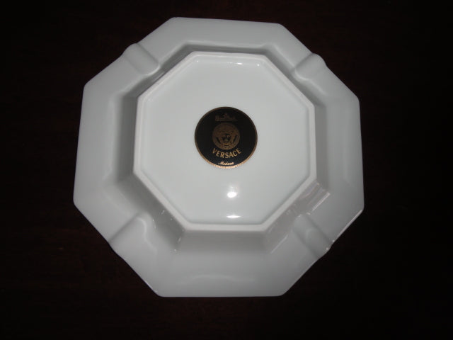 Versace Porcelain Medusa Ashtray 9”