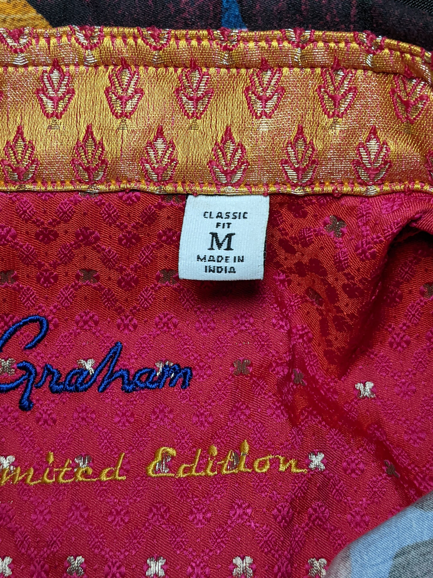 Robert Graham Murray Short Sleeve Shirt Size Medium