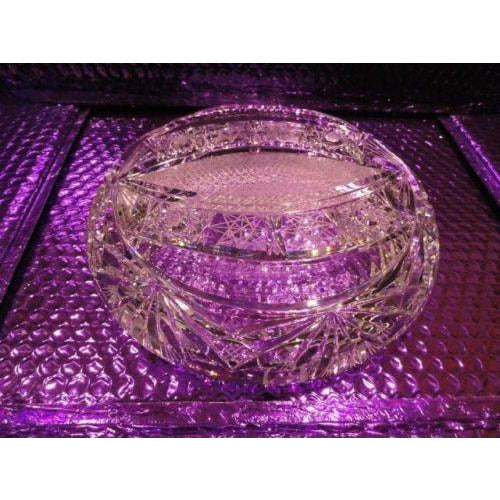 Cut Glass Ashtray handmade in Slovakia