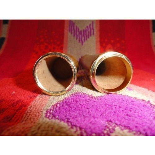 cigar tube in exotic wood 8.25" L with 7/8" diameter