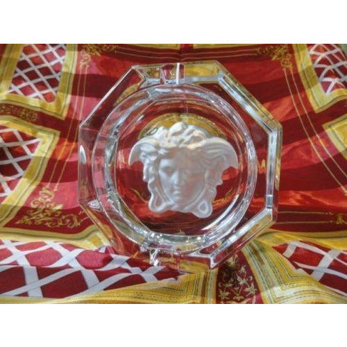 Versace Medusa Lumiere Clear Ashtray