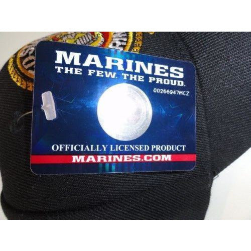 USMC Bulldog Ashtray & USMC Black Baseball Cap Combo