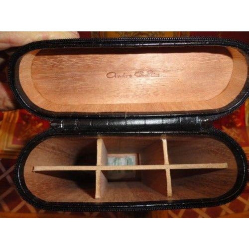 Andre Garcia 16 count Croco Black Case zippered new in the box