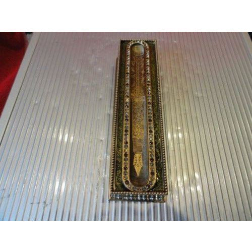 Edgar Berebi Great Expectations Green Lacquered Pen Tray with Topaz Crystals