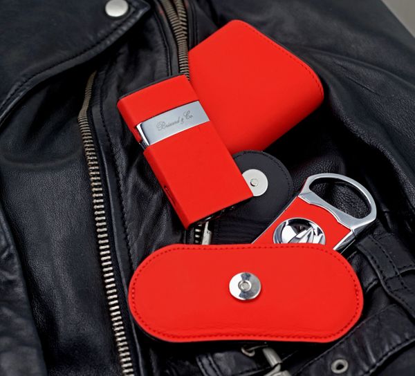 Brizard and Co. The "V" Cutter - Red and Black Leather