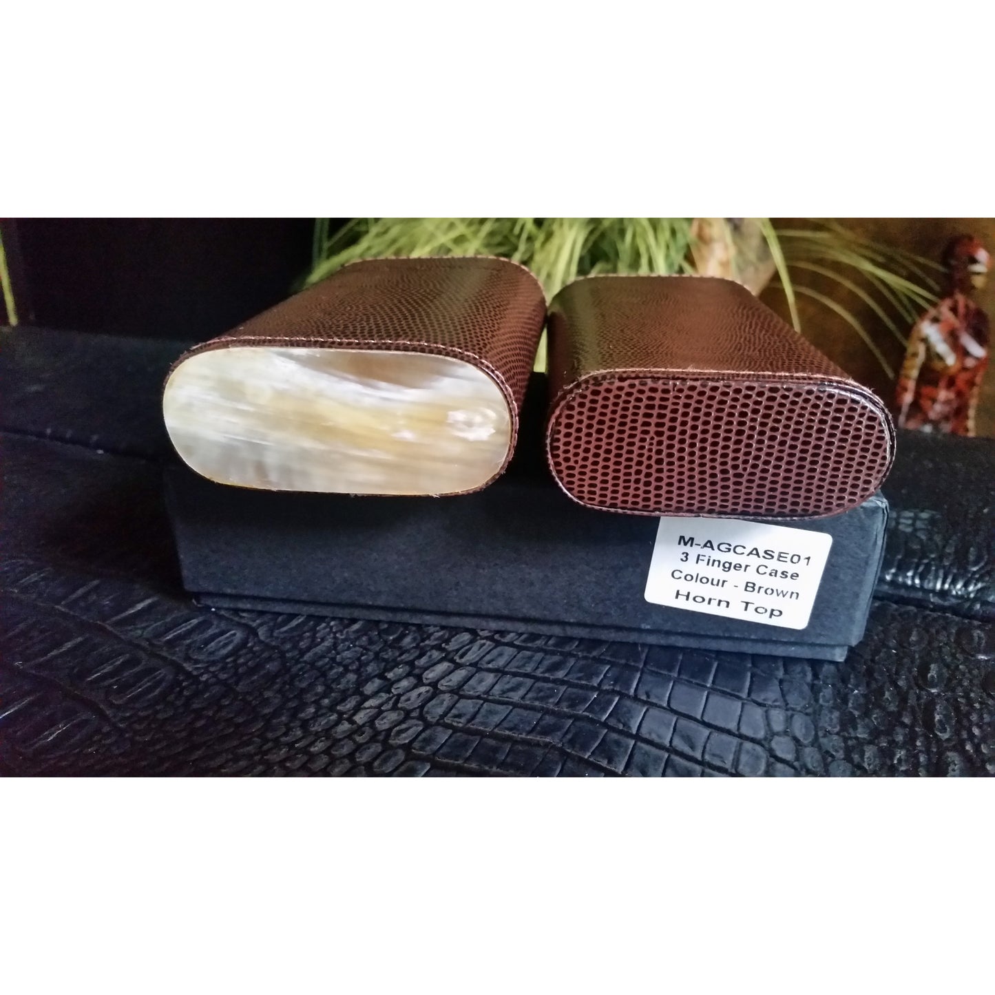 Andre Garcia Brown Horn Top Case