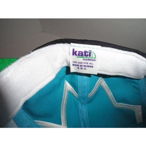 Marine Machine Teal jagged edge embroidered baseball cap