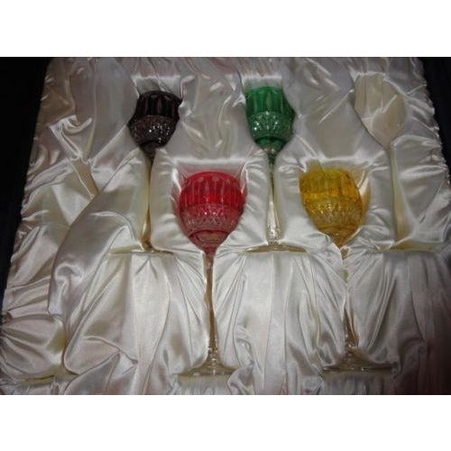 Faberge Xenia Goblet Glasses set of 4 new in the original box