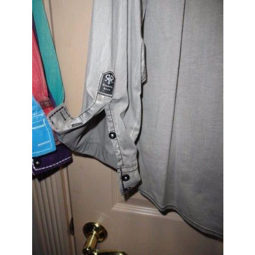 Men's Roar Signature Long Sleeve Button Up Shirt Size Medium