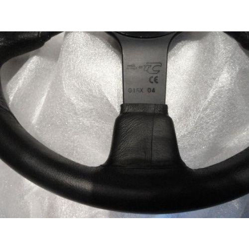 Marine Steering Wheel M521 Black Urethane Black Spoke & Billet Adaptor