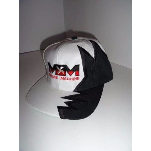Marine Machine embroidered Black jagged edge baseball cap