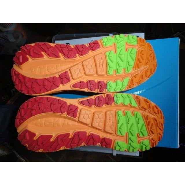 Hoka One One Mens Stinson 3 ATR Shoes 1008326 Bright Green / Persimmon 12.5