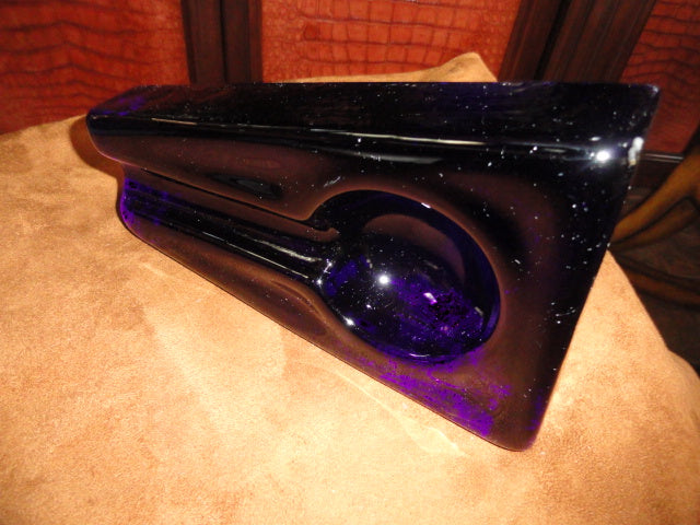Comoy's Cobalt Blue Heavy Glass Ashtray