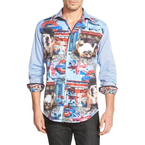 Robert Graham English Bulldog Sport Shirt