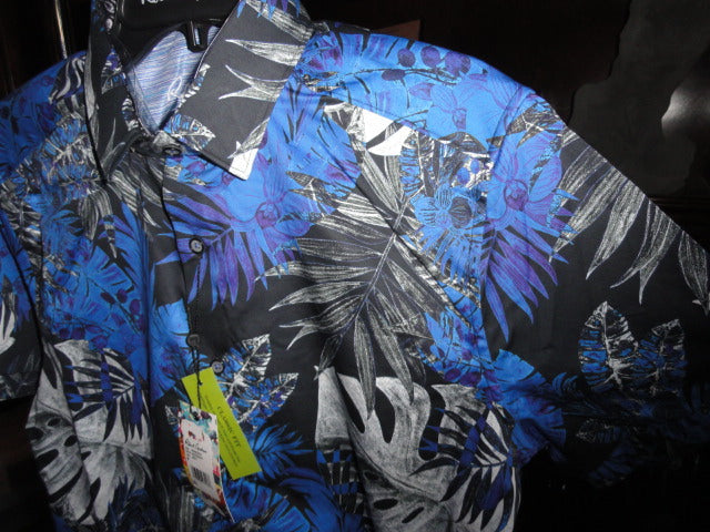 Robert Graham Brookcrest Short Sleeve Sport Shirt Large Size