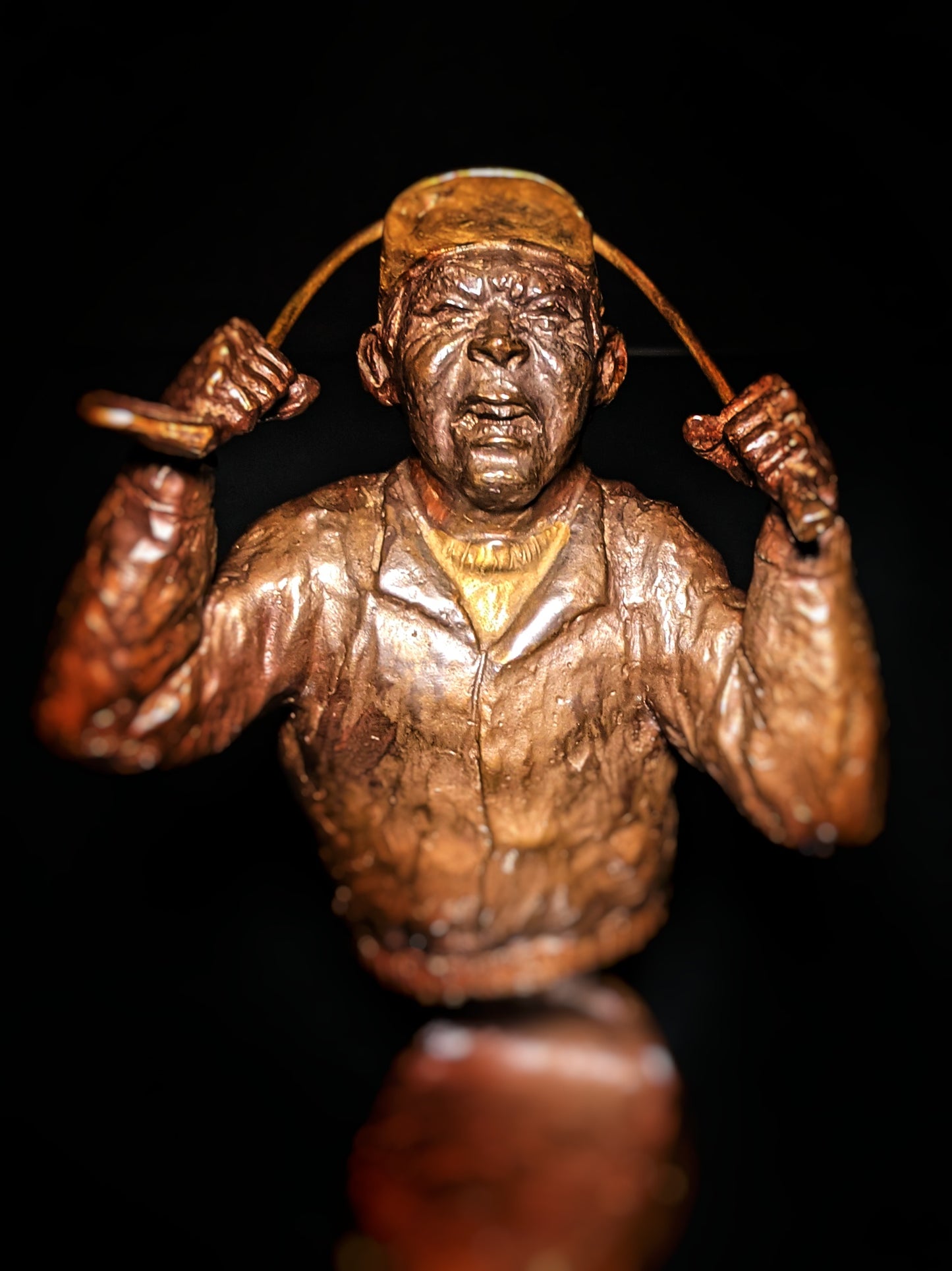 mark hopkins bronze golf series sculpture