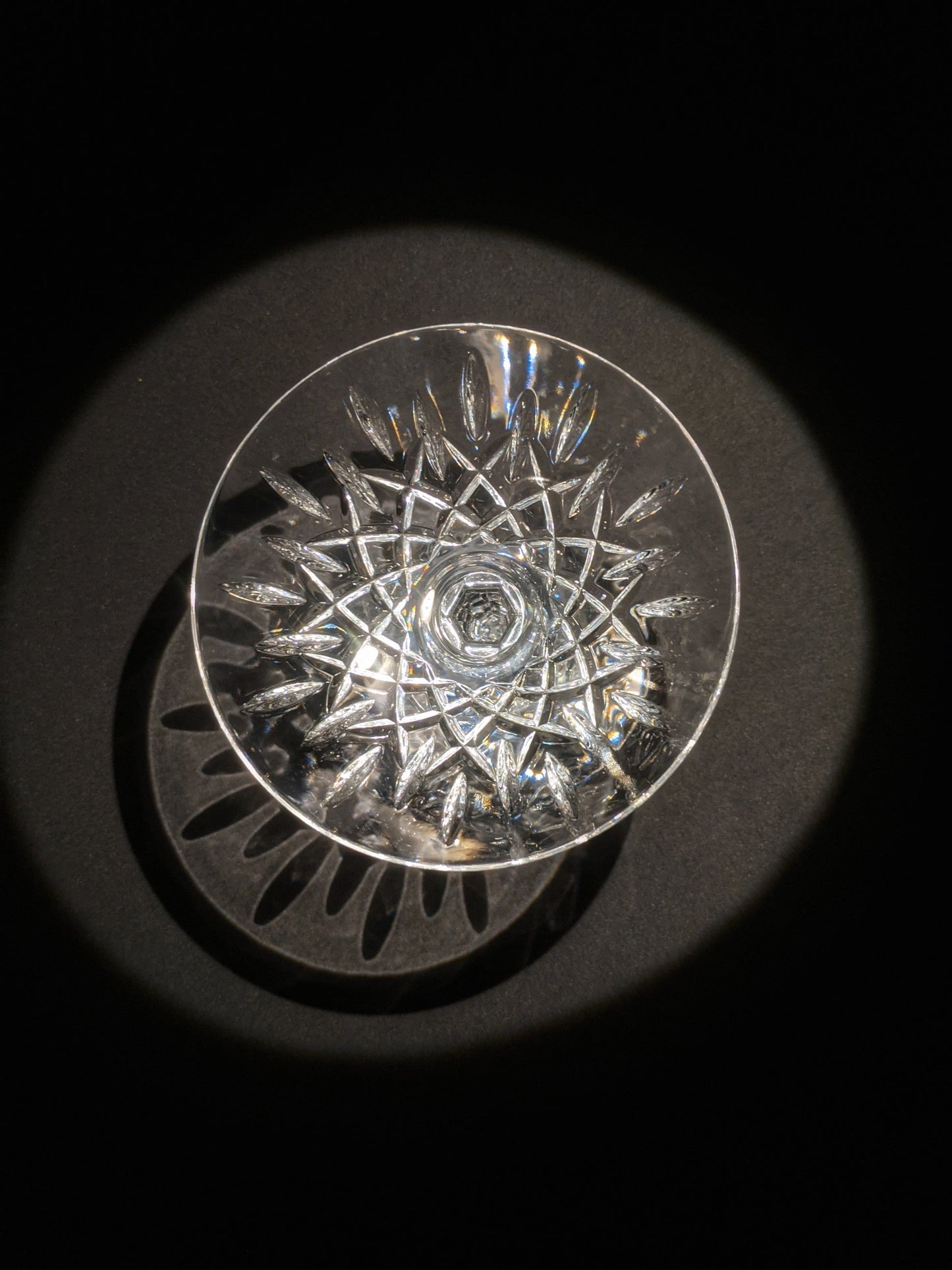 Faberge Clear Crystal Martini Glass