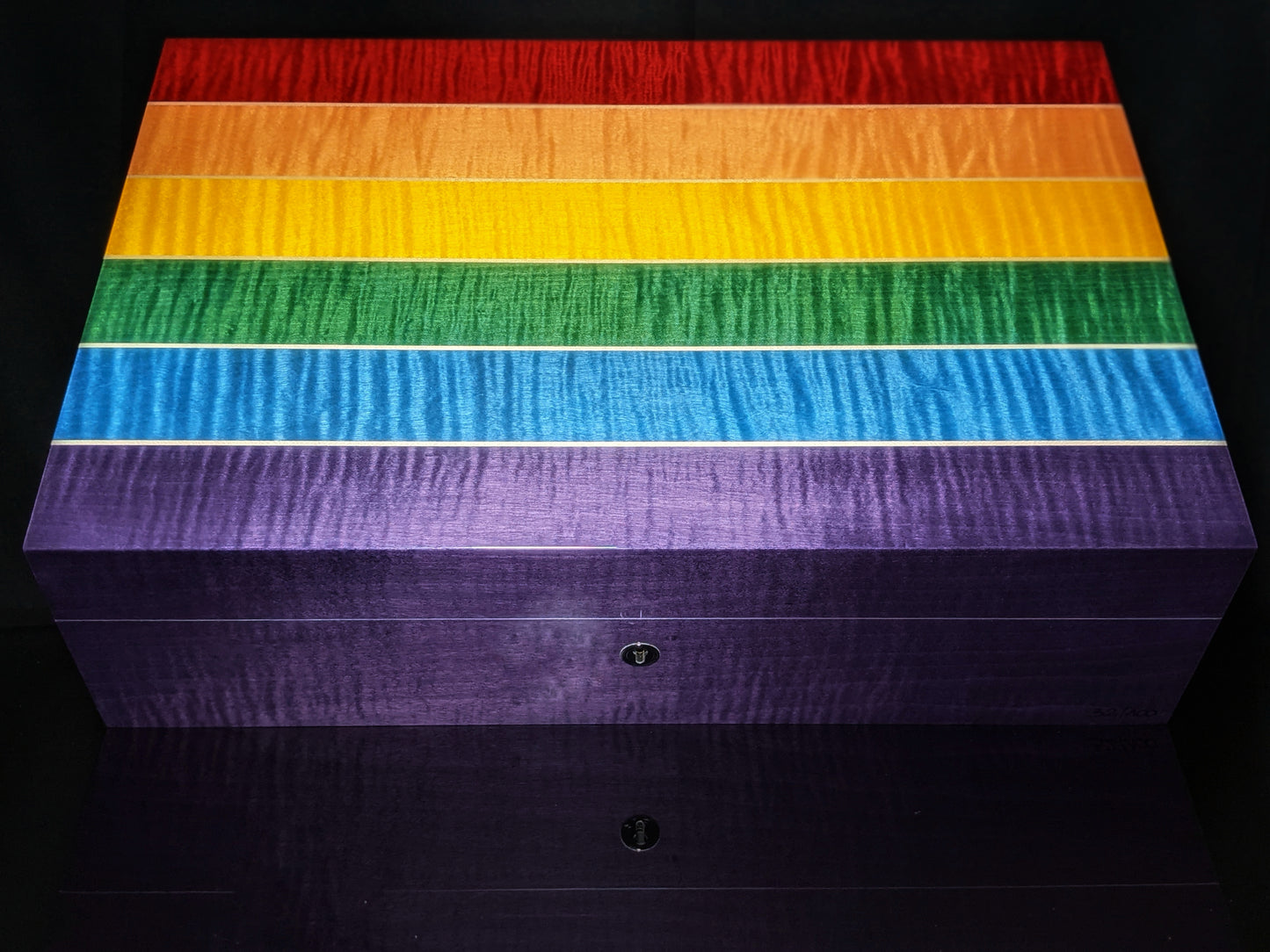 Elie Bleu Rainbow Humidor 110 count Made in France NIB