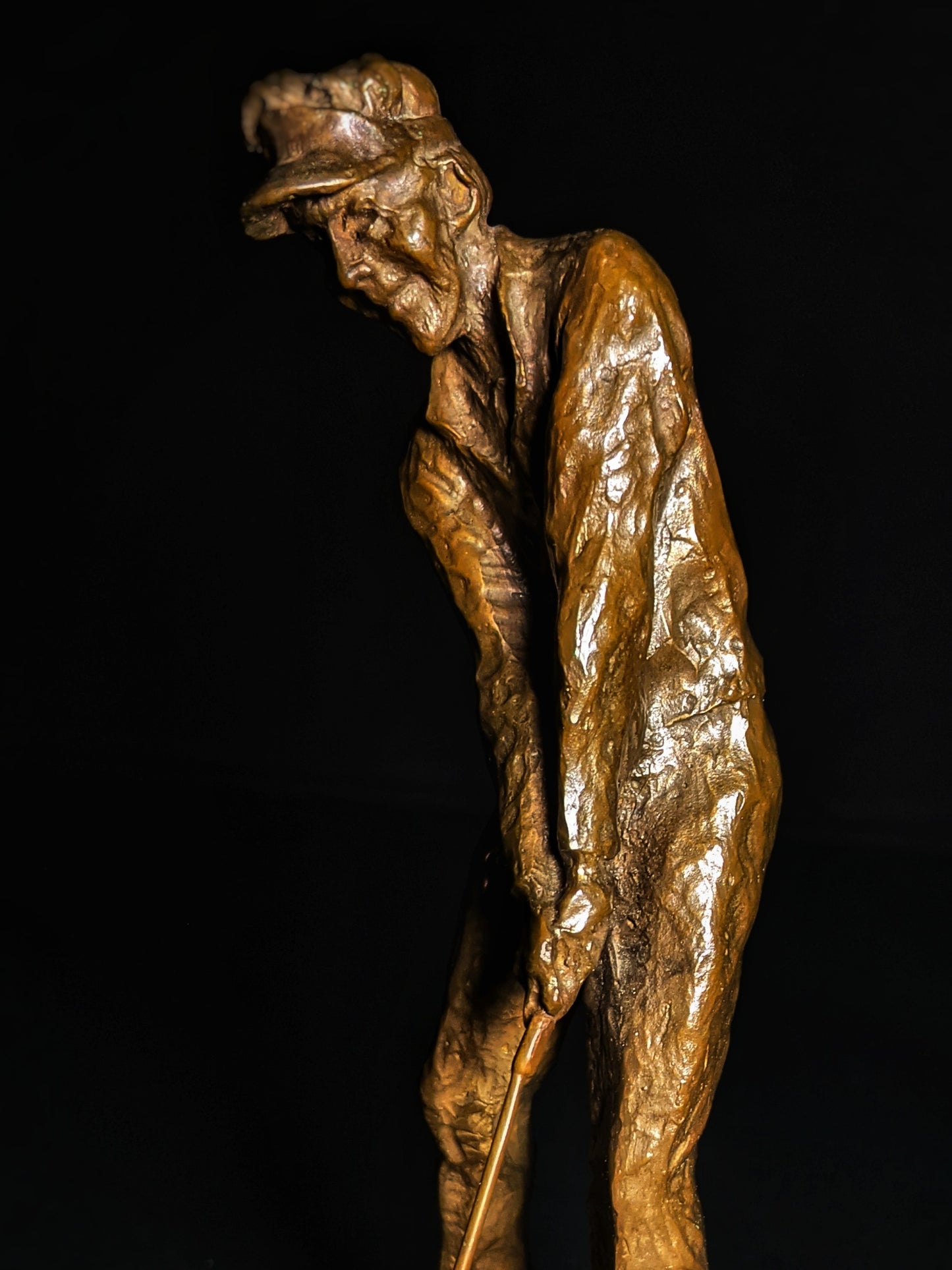 Mark Hopkins Golf Series Bronze Sculpture " Trapshot "