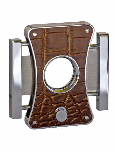 Brizard and Co. The "Elite Series 2" Cutter - Croco Pattern Tobacco