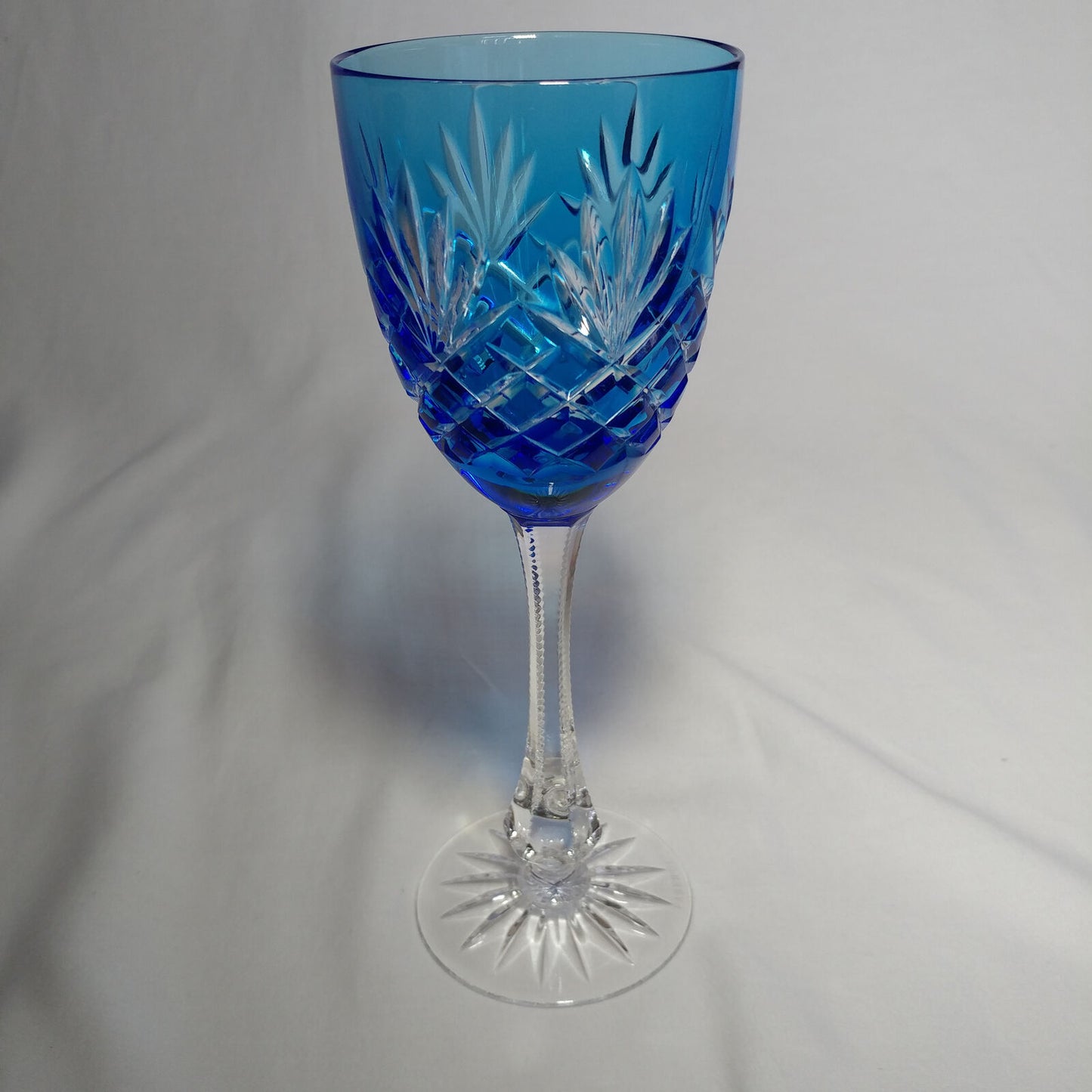 Faberge Odessa Sky Blue Crystal Glass