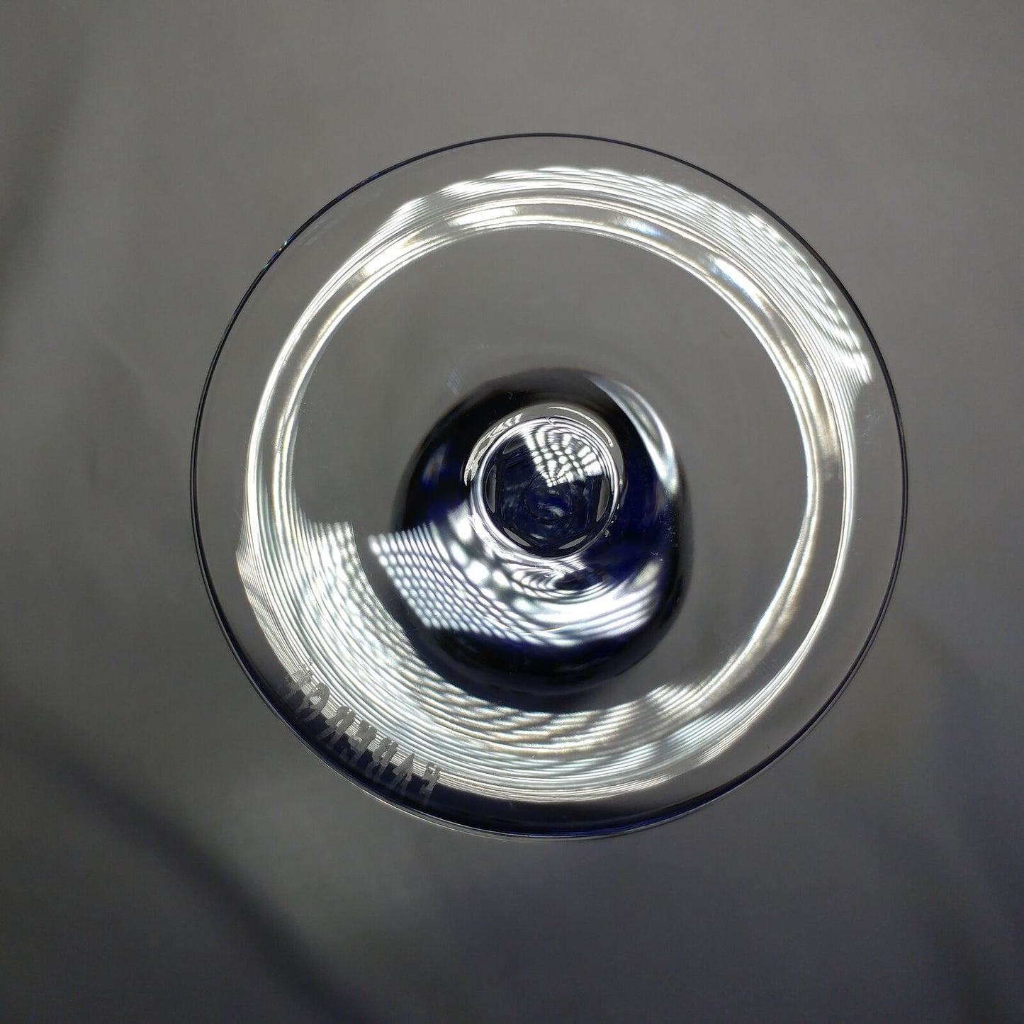 Faberge Galaxy Cobalt Bleu Crystal Flute Glass