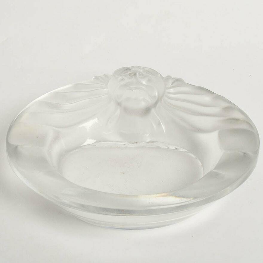 Lalique | Crystal "Tete De Lion" Ashtray