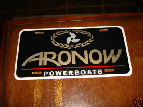 ARONOW POWERBOATS LICENSE PLATE
