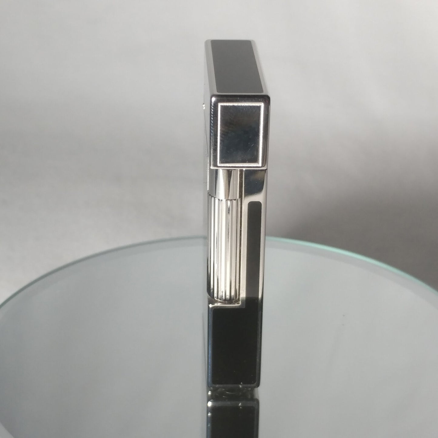 S.T. Dupont Black Chinese Lacquered Palladium Plated Ligne 2 Lighter