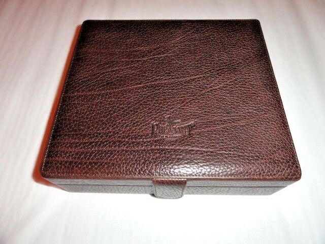 Pheasant Brown Leather Humidor made in Spain