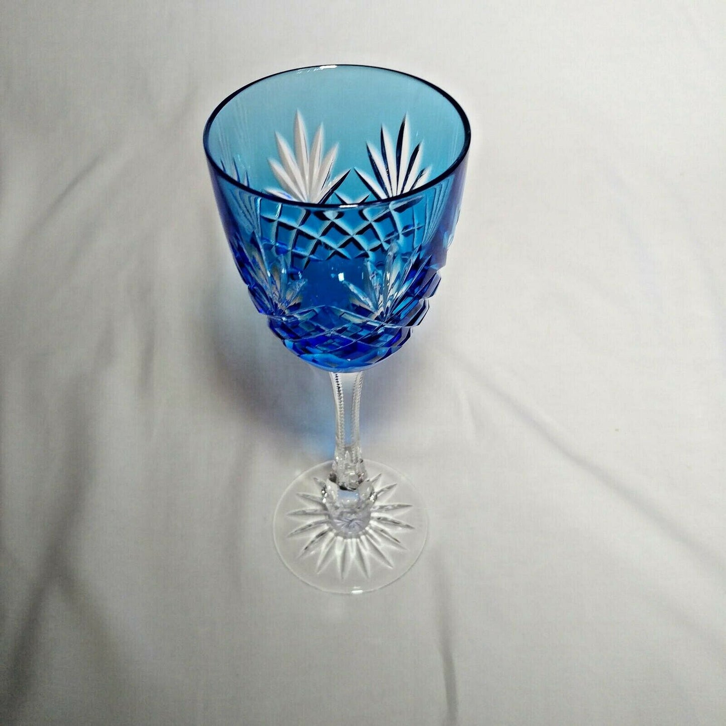 Faberge Odessa Sky Blue Crystal Glass