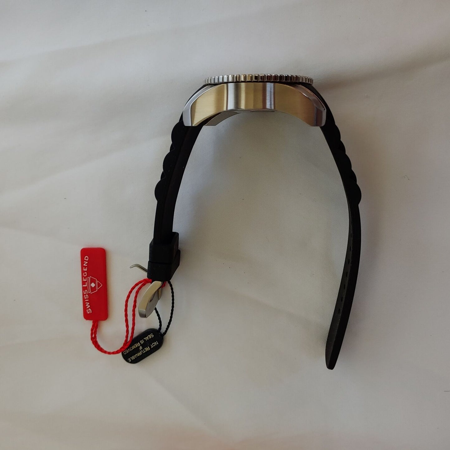 Swiss Legend SL-20068-02 | Watch Men | Quartz | Analogue | Black Rubber Strap