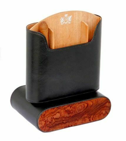 Brizard and Co. - The "Show Band" Travel Humidor - Sunrise Black and Bubinga