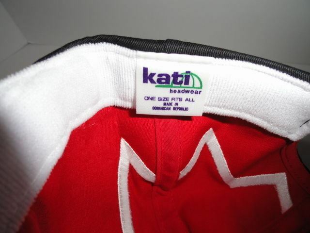 Marine Machine Red jagged edge embroidered baseball cap