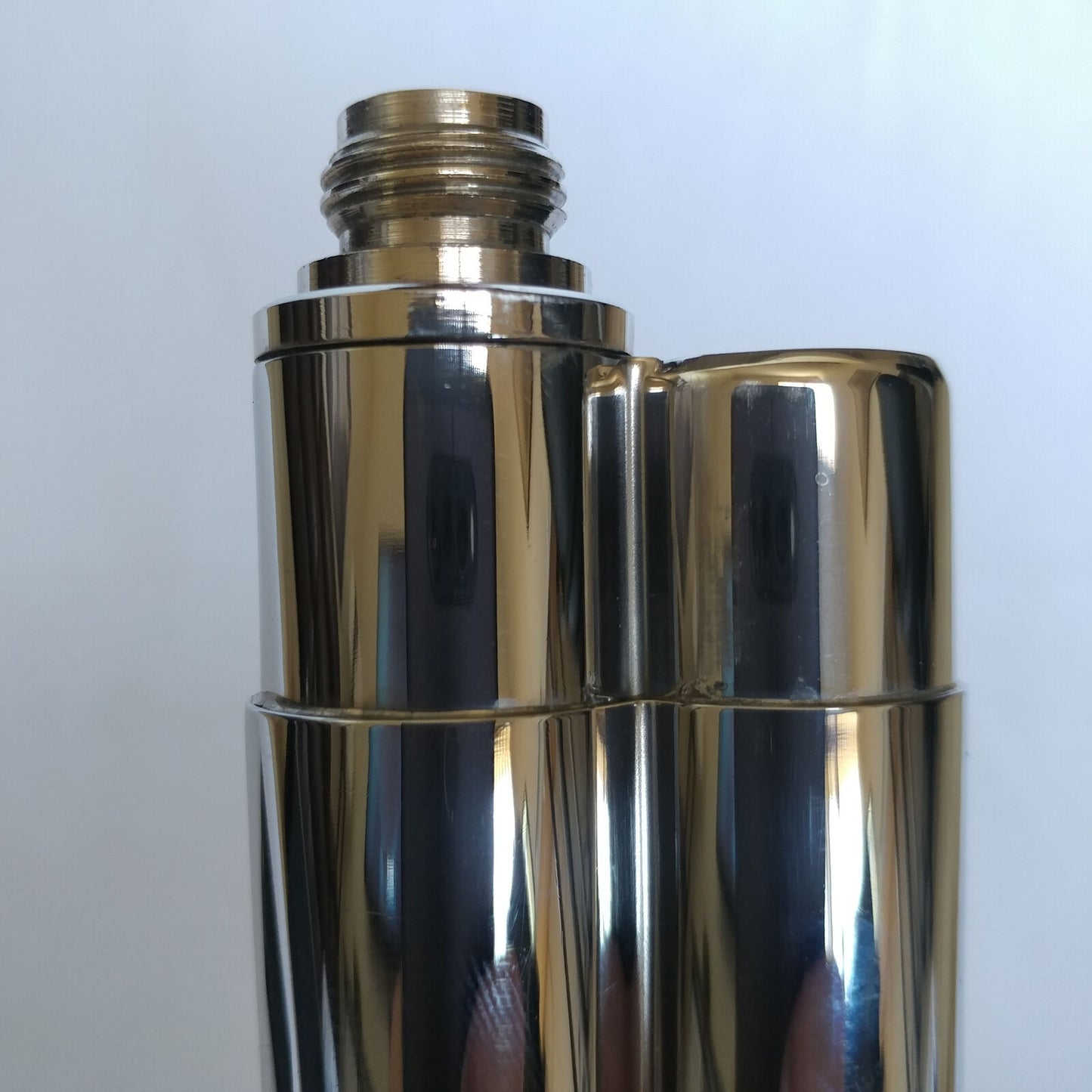 Cigar Travel Humidor and Flask Stainless Steel 18-8