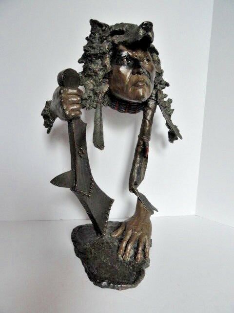 Mark Hopkins Bronze Sculpture Limited Edition " I Have Seen Tomorrow "