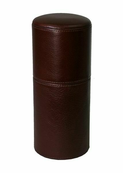 Brizard and Co. - The Cylinder Desk Humidor - Chocolate Leather