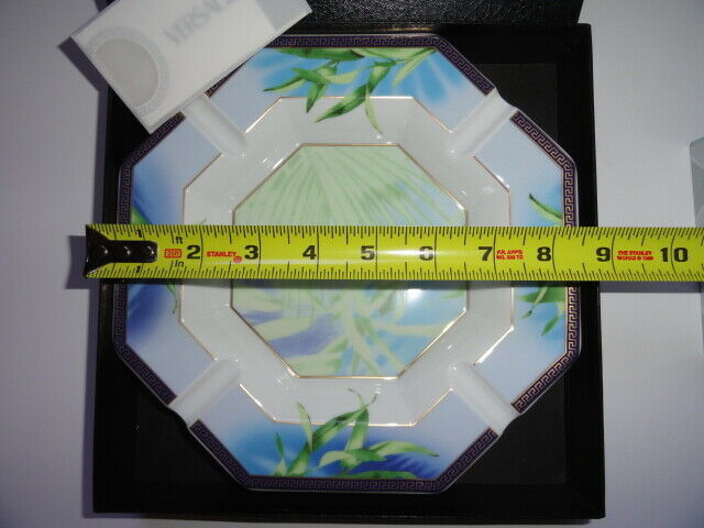 Versace by Rosenthal Jungle Large Porcelain Ashtray 9 inch