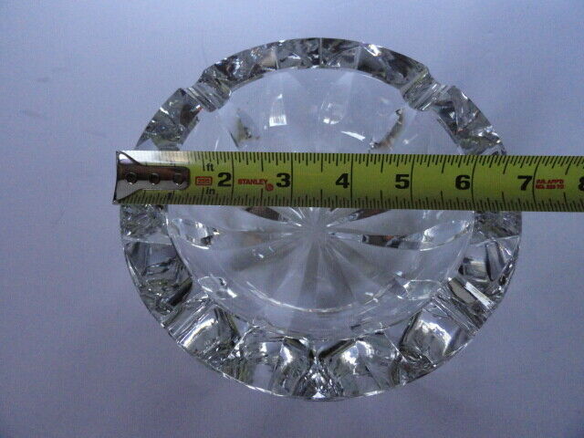 Saint Louis Clear Ashtray 7" diameter