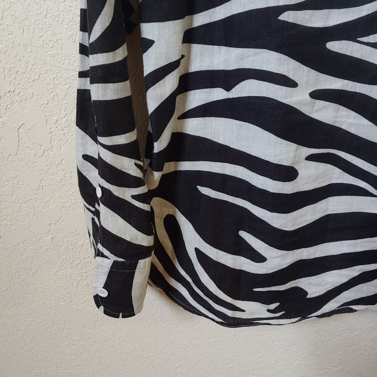 Ralph Lauren | Zebra Print Men's Long sleeve Shirt | Large